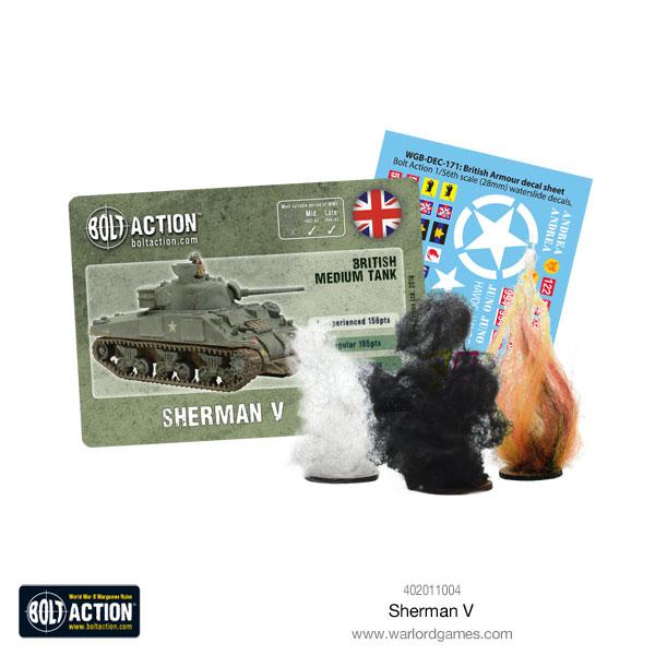 Bolt Action | Sherman V Tank | 28mm Plastic Vehicle