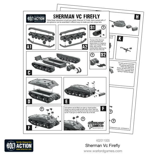Bolt Action | Sherman VC Firefly Tank | 28mm Plastic Vehicle