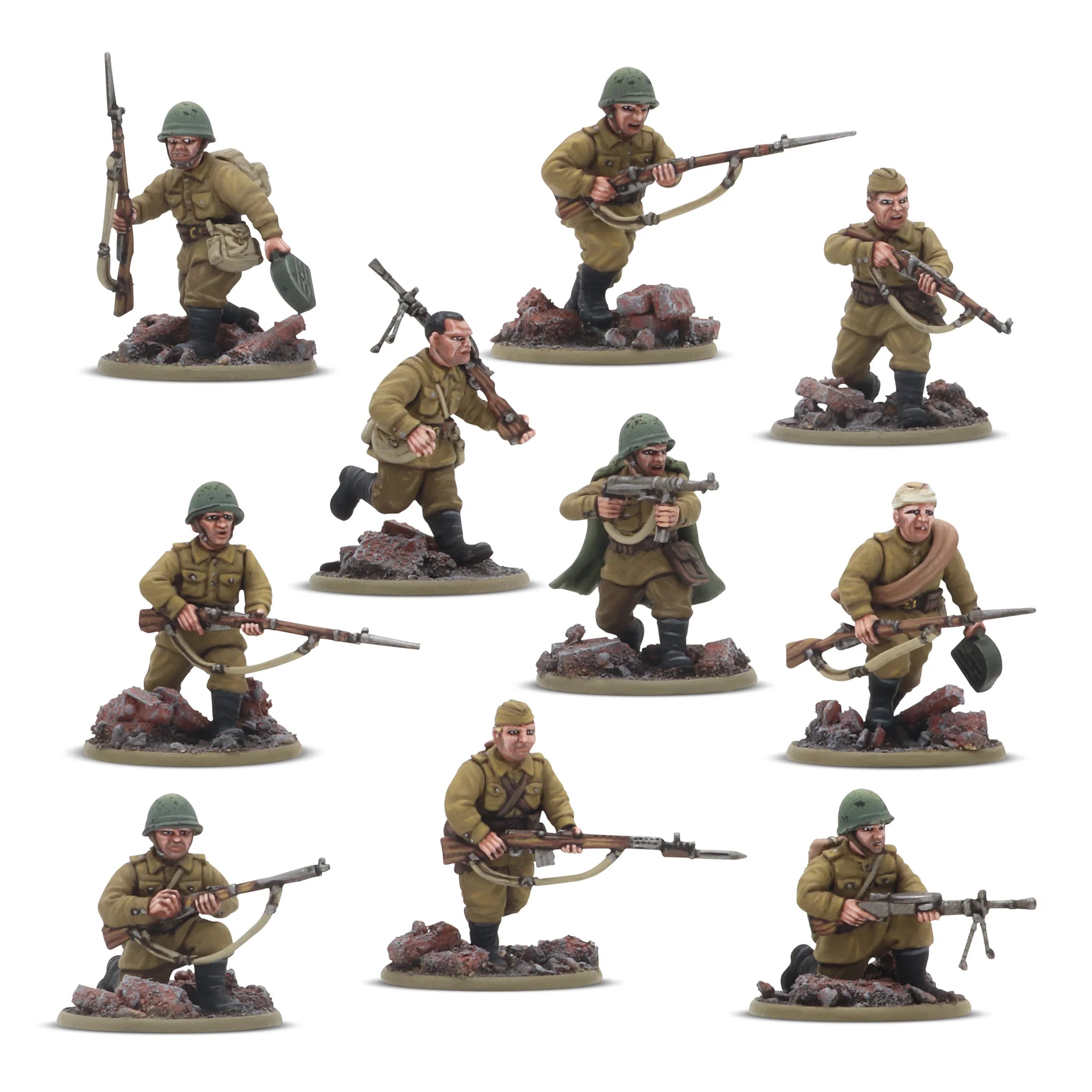 Bolt Action | Soviet Army Infantry Platoon | 28mm Plastic Unit