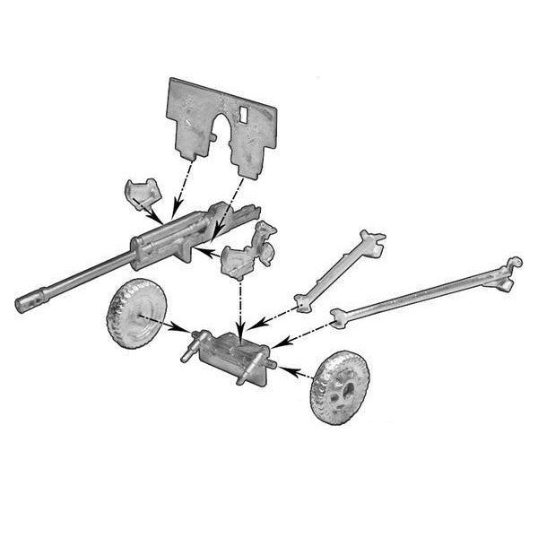 Bolt Action | Soviet Army Zis 3 Gun | 28mm Metal Blister Pack