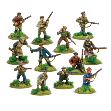 Bolt Action | Soviet People's Militia Squad | 28mm Metal Unit | Warlord | Miniature Kingdoms