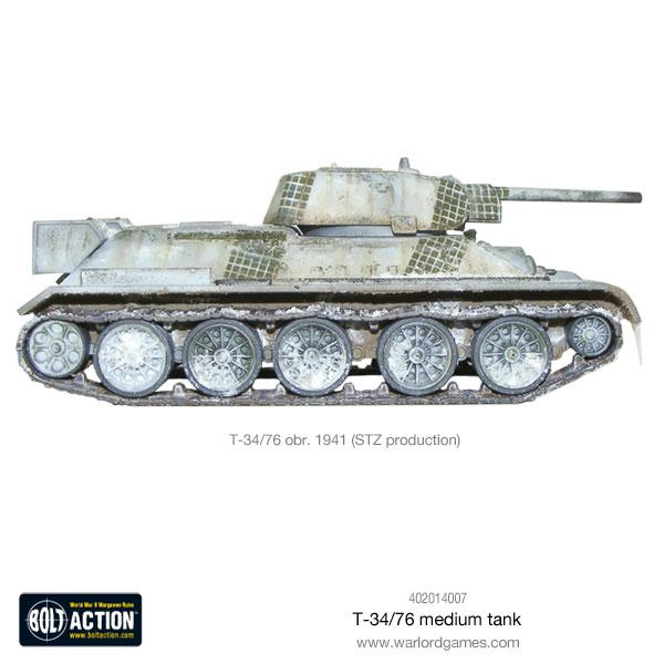 Bolt Action | Soviet | T-34 / 76 Tank | 28mm Plastic Vehicle
