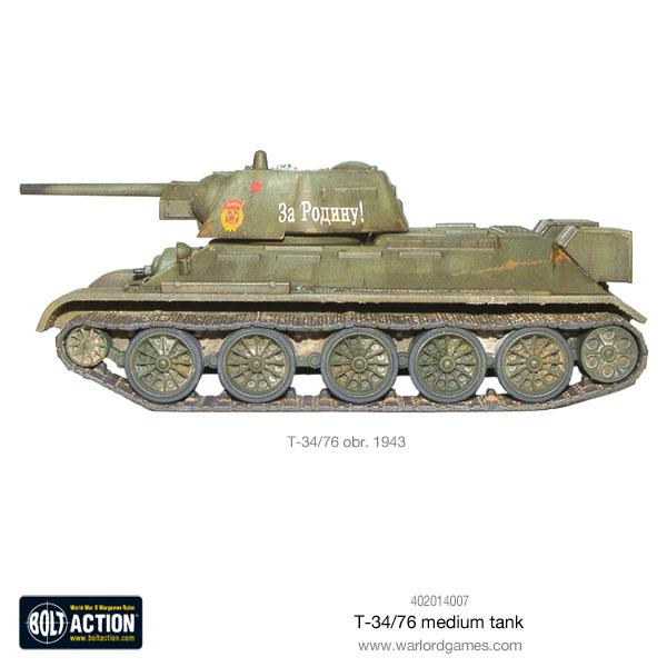 Bolt Action | Soviet | T-34 / 76 Tank | 28mm Plastic Vehicle