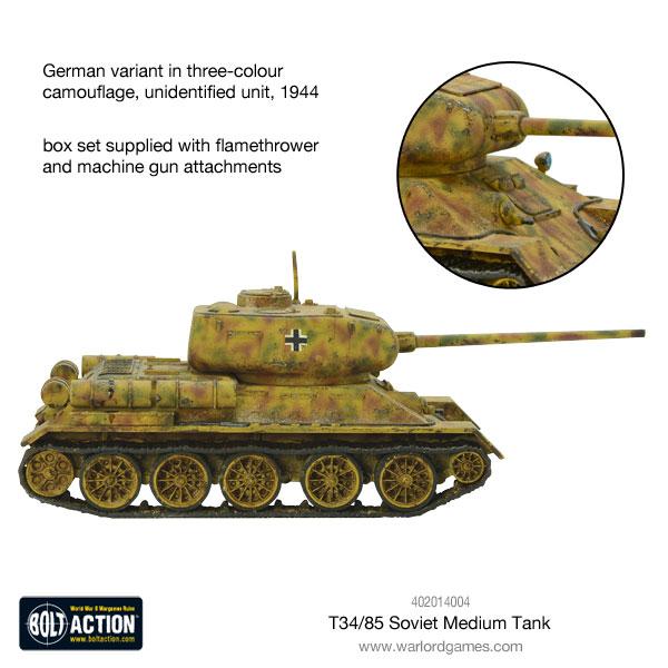 Bolt Action | Soviet | T-34 / 85 Tank | 28mm Plastic Vehicle