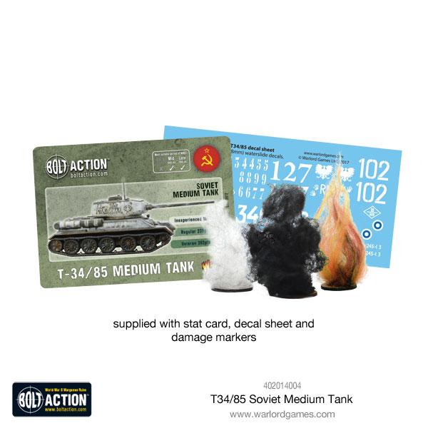 Bolt Action | Soviet | T-34 / 85 Tank | 28mm Plastic Vehicle