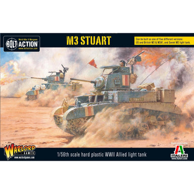 Bolt Action | USA M3 Stuart Light Tank | 28mm Plastic Vehicle