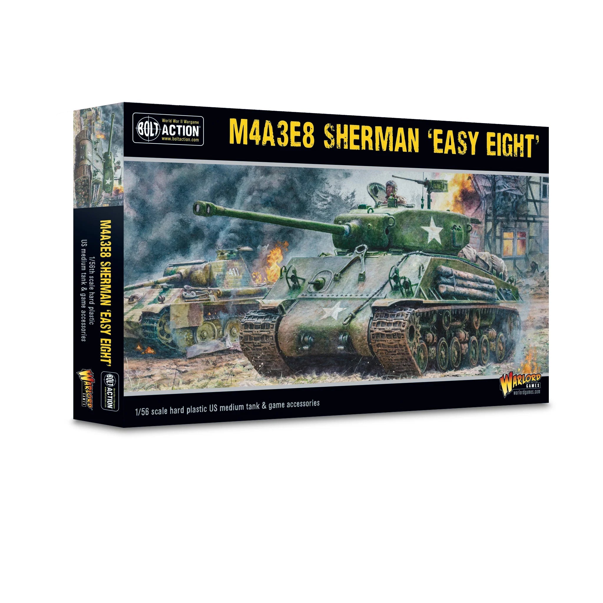 Bolt Action | USA M4A3E8 Sherman Easy Eight Medium Tank | 28mm Plastic Vehicle