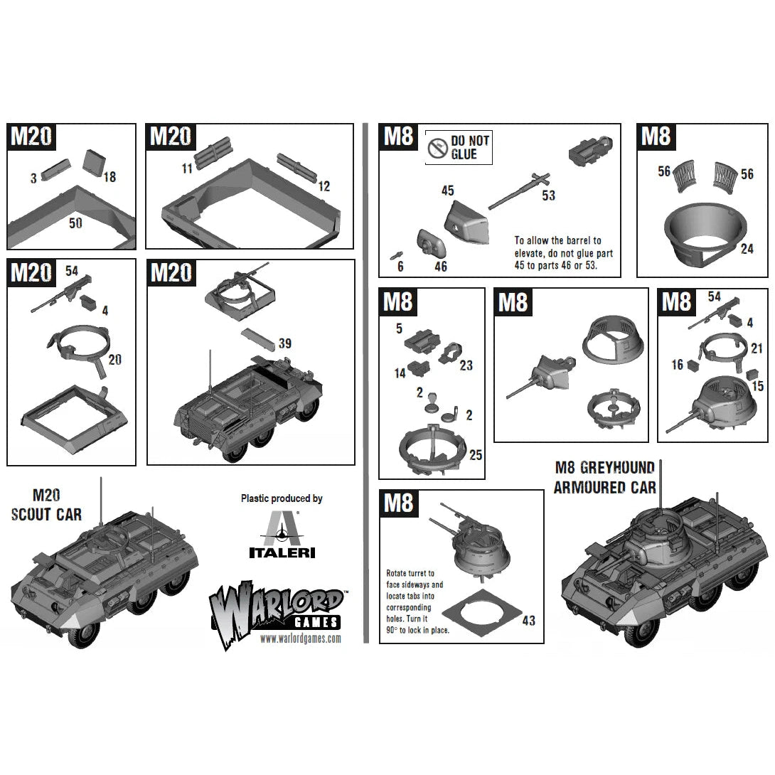 Bolt Action | USA | M8/M20 Scout Car | 28mm Plastic Vehicle