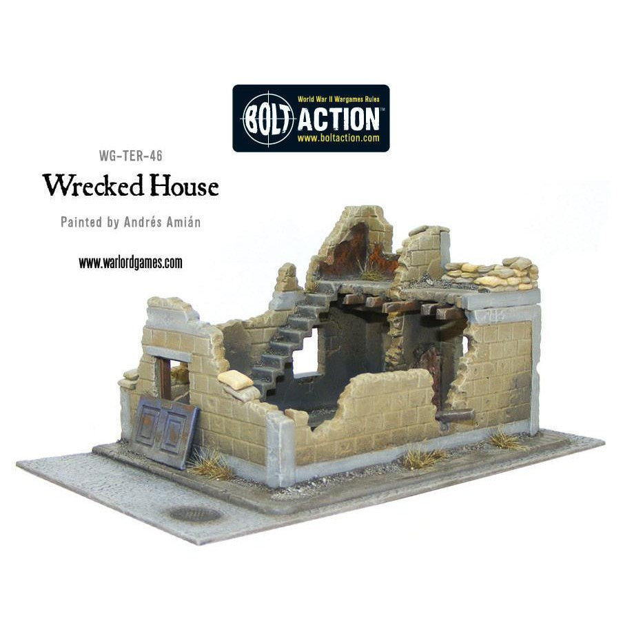 Bolt Action | Wrecked House | 28mm Plastic Terrain