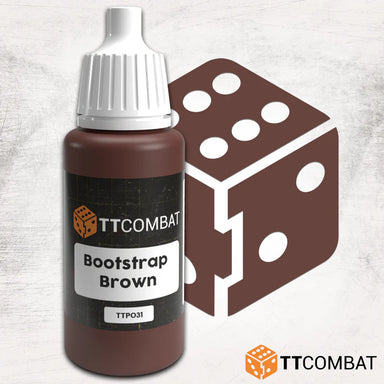 TTCombat | Bootstrap Brown | 17ml Individual Paint | TTCombat | Miniature Kingdoms