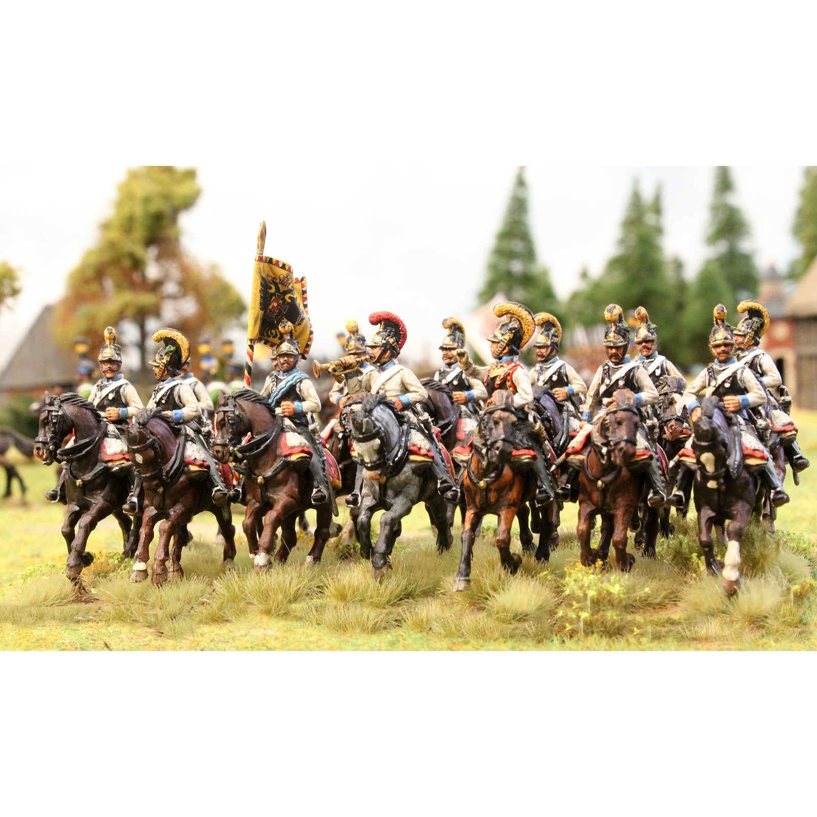 Perry Miniatures | Napoleonic Wars Austrian Cavalry 1798-1815 | 28mm Plastic Unit | North Star Games | Miniature Kingdoms