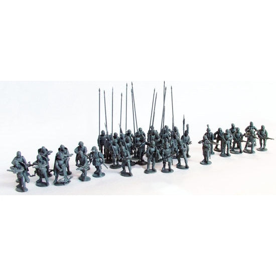 Perry Miniatures | War Of The Roses Mercenaries European Infantry 1450-1500 | 28mm Plastic Unit | North Star Games | Miniature Kingdoms