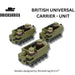 Brickskrieg | British | Motorised Infantry Box Set | 1/100 Scale Blocks Unit