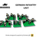 Brickskrieg | German | Motorised Infantry Box Set | 1/100 Scale Blocks Unit