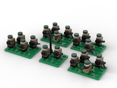 Brickskrieg | Russian | Infantry Unit | 1/100 Scale Blocks Bag Pack