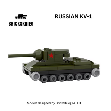Brickskrieg | Russian | KV-1 | 1/100 Scale Blocks Model