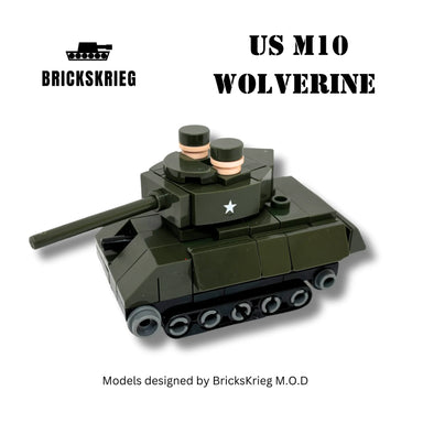 Brickskrieg | US | Wolverine Tank | 1/100 Scale Blocks Model