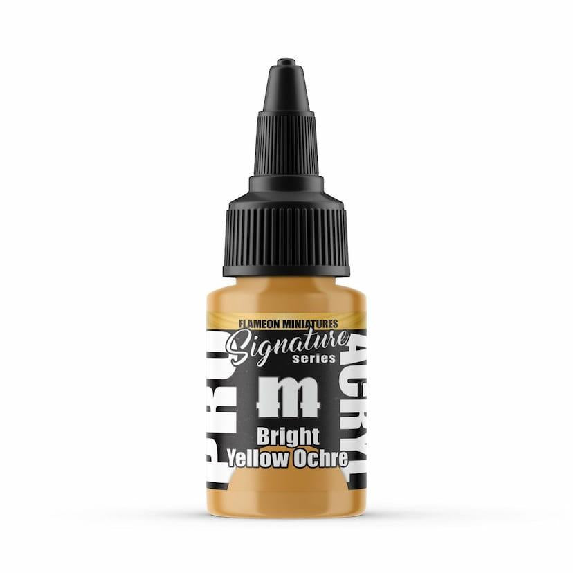 Pro Acryl | Signature Bright Yellow Ochre | 22ml Individual Paint | Element Games | Miniature Kingdoms