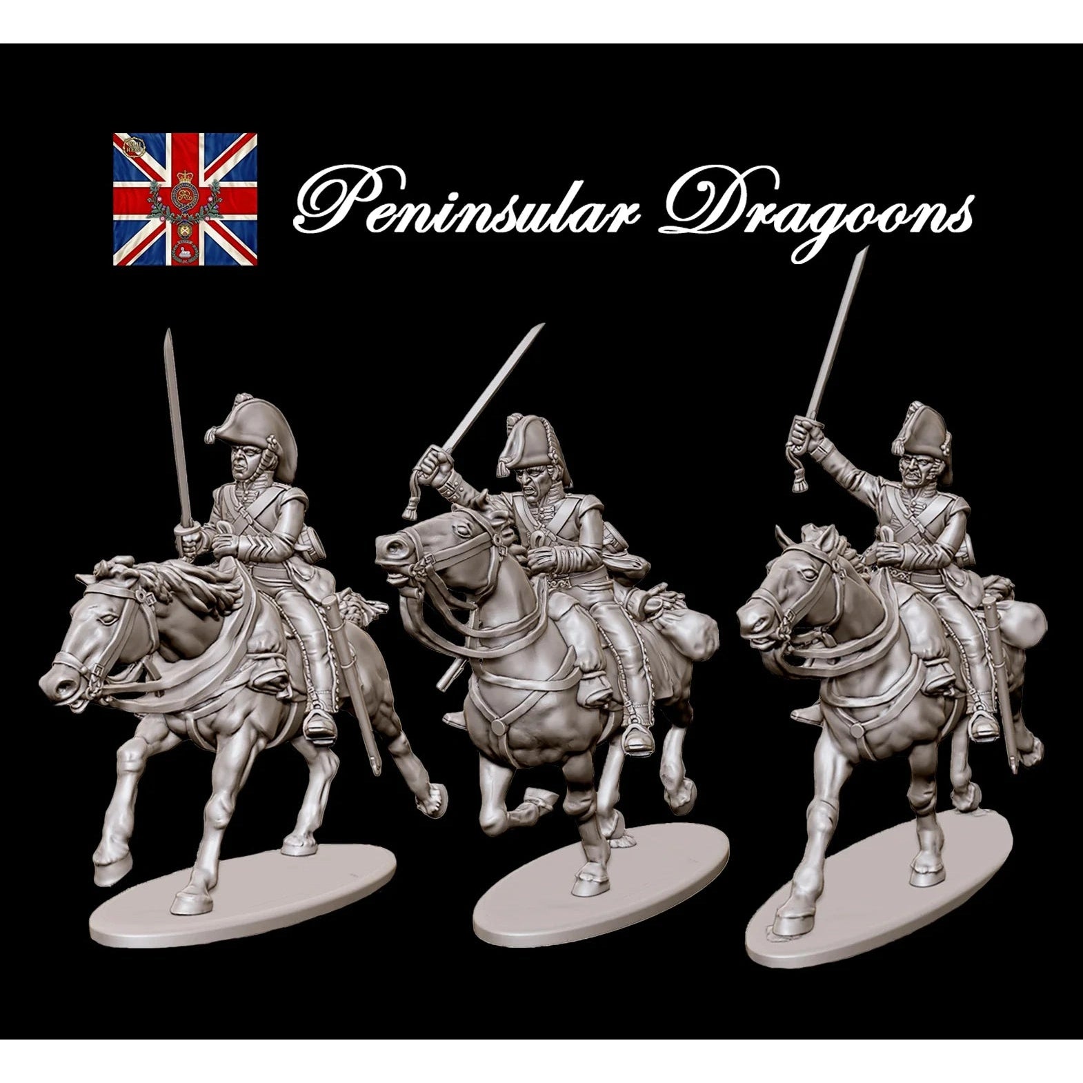 Victrix | Napoleonic British Heavy Dragoons Peninsular War | 28mm Plastic Unit | North Star Games | Miniature Kingdoms