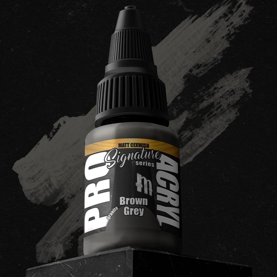 Pro Acryl | Matt Cexwish Brown Grey | 22ml Individual Paint | Element Games | Miniature Kingdoms