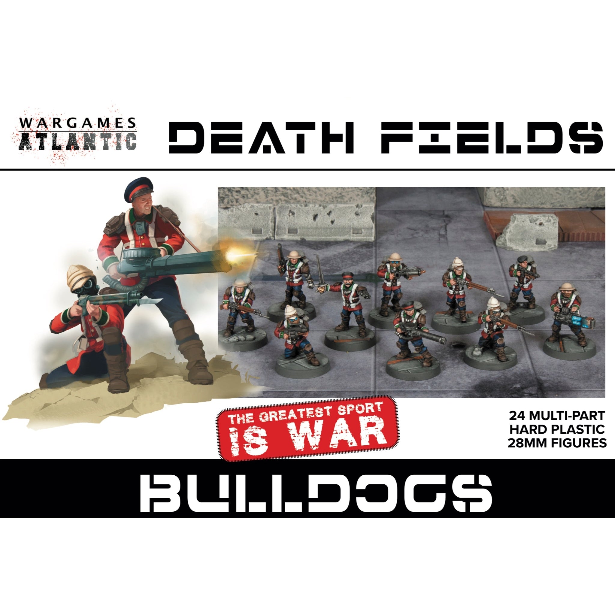 Death Fields | Bulldogs | Plastic Unit | Wargames Atlantic | Miniature Kingdoms