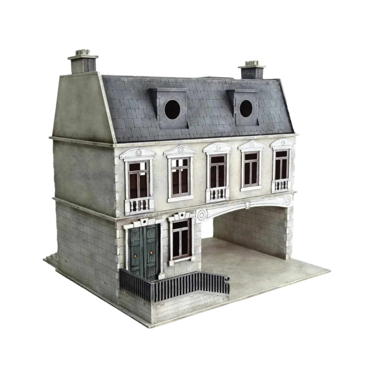 Sarissa Precision | World War Europe European Townhouse with Archway C102 | MDF Terrain