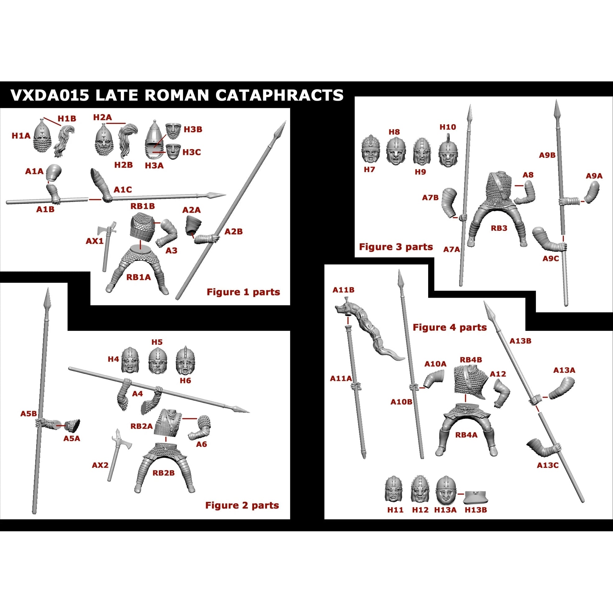 Victrix | Dark Ages Late Roman Cataphracts | 28mm Plastic Unit | North Star Games | Miniature Kingdoms