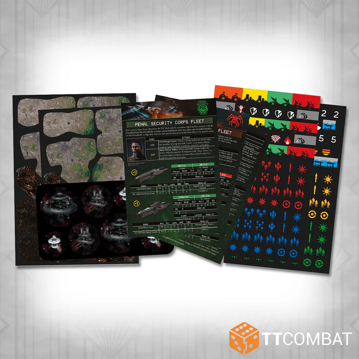 Dropfleet Commander | The Dreadhold | 2 Player Set | Eightfold Syndicate vs Penal Security Corps | 2 Player Set