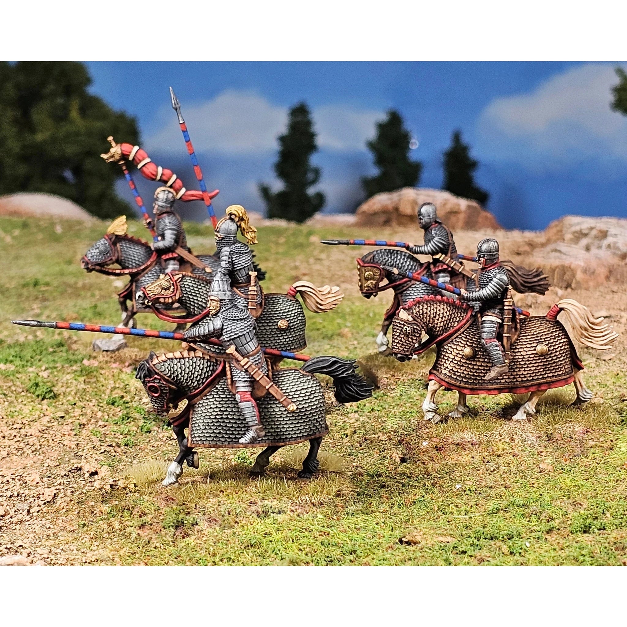 Victrix | Dark Ages Late Roman Cataphracts | 28mm Plastic Unit | North Star Games | Miniature Kingdoms