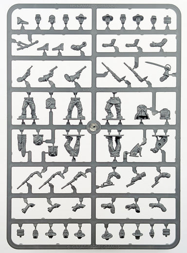 Dead Man's Hand | US Cavalry Dismounted | 28mm One Sprue