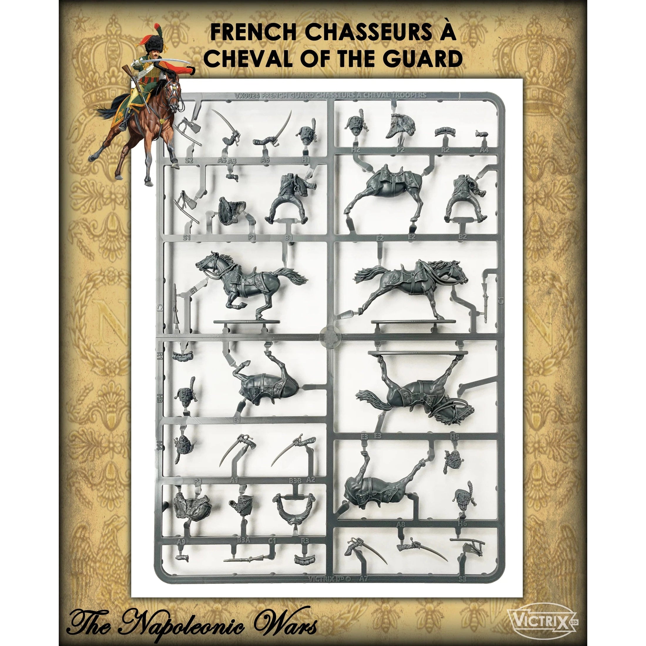 Victrix | Napoleonic Chasseurs A Cheval of the Guard | 28mm Plastic Unit | North Star Games | Miniature Kingdoms