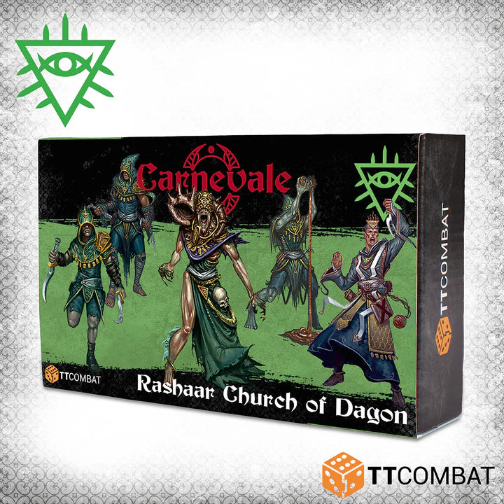 Carnaevale | Rashaar Church Of Dagon | 28mm Resin Unit | TTCombat | Miniature Kingdoms