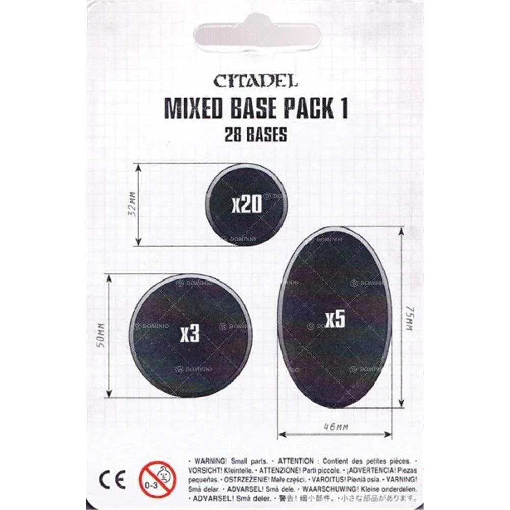 Citadel | Bases | Mixed Bases Pack 1 | Plastic Bases Blister