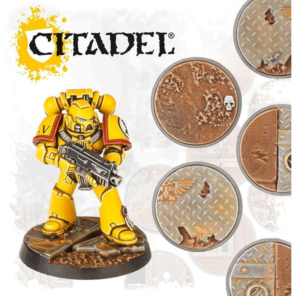 Citadel | Warhammer 40,000 | Sector Imperialis | 32mm Round Bases | Plastic Bases Box