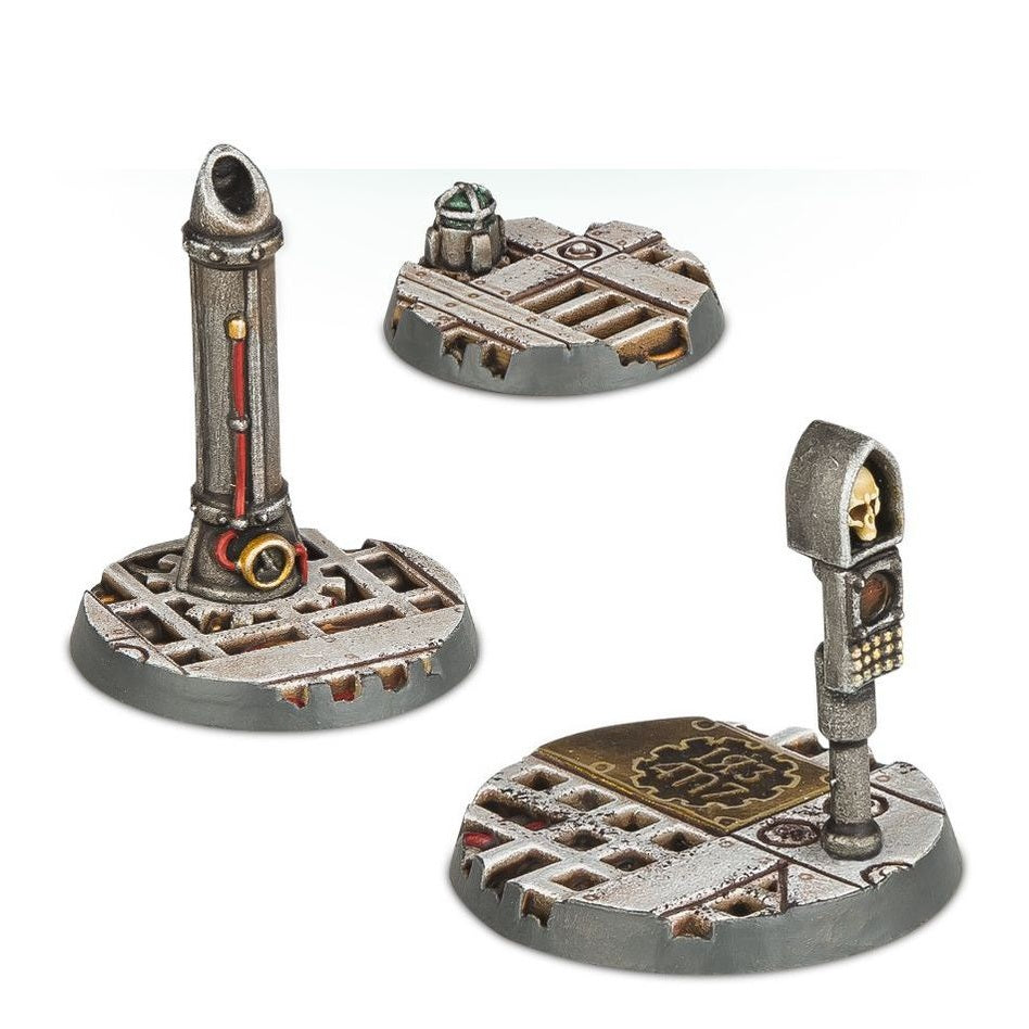 Citadel | Warhammer 40,000 | Sector Mechanicus | Mixed Round Bases | Plastic Bases Box