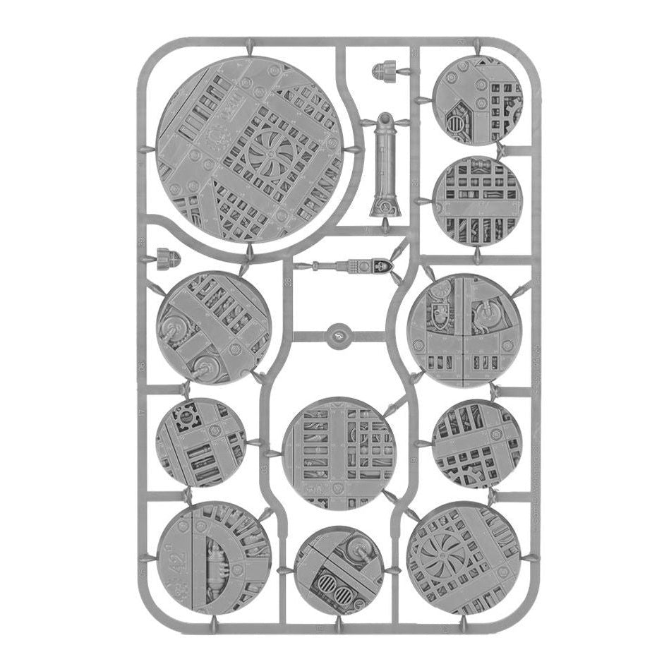 Citadel | Warhammer 40,000 | Sector Mechanicus | Mixed Round Bases | Plastic Bases Box