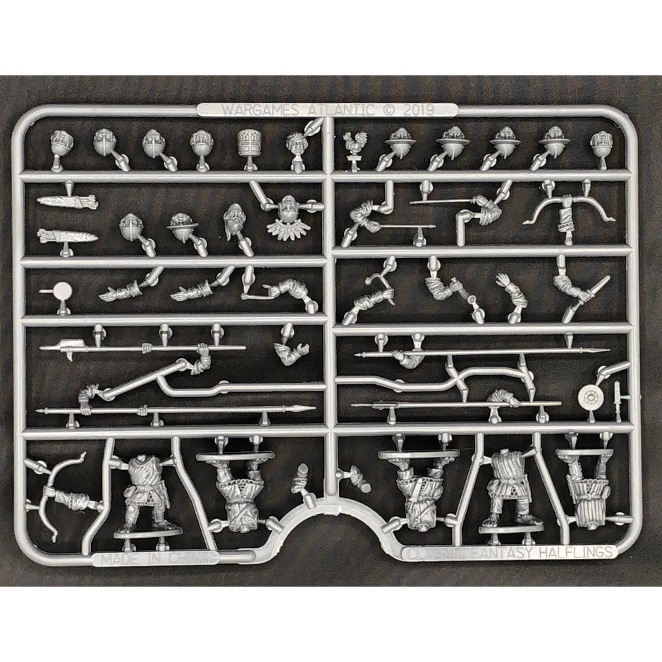 Wargames Atlantic | Classic Fantasy | Halfling Militia | Single Sprue