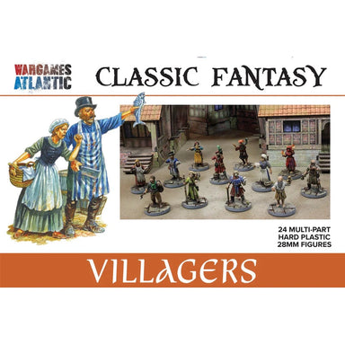 Wargames Atlantic | Classic Fantasy | Villagers | Plastic Unit