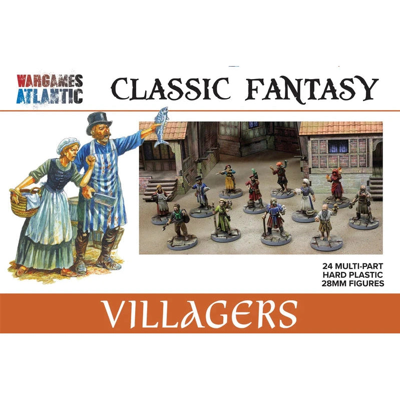Wargames Atlantic | Classic Fantasy | Villagers | Plastic Unit
