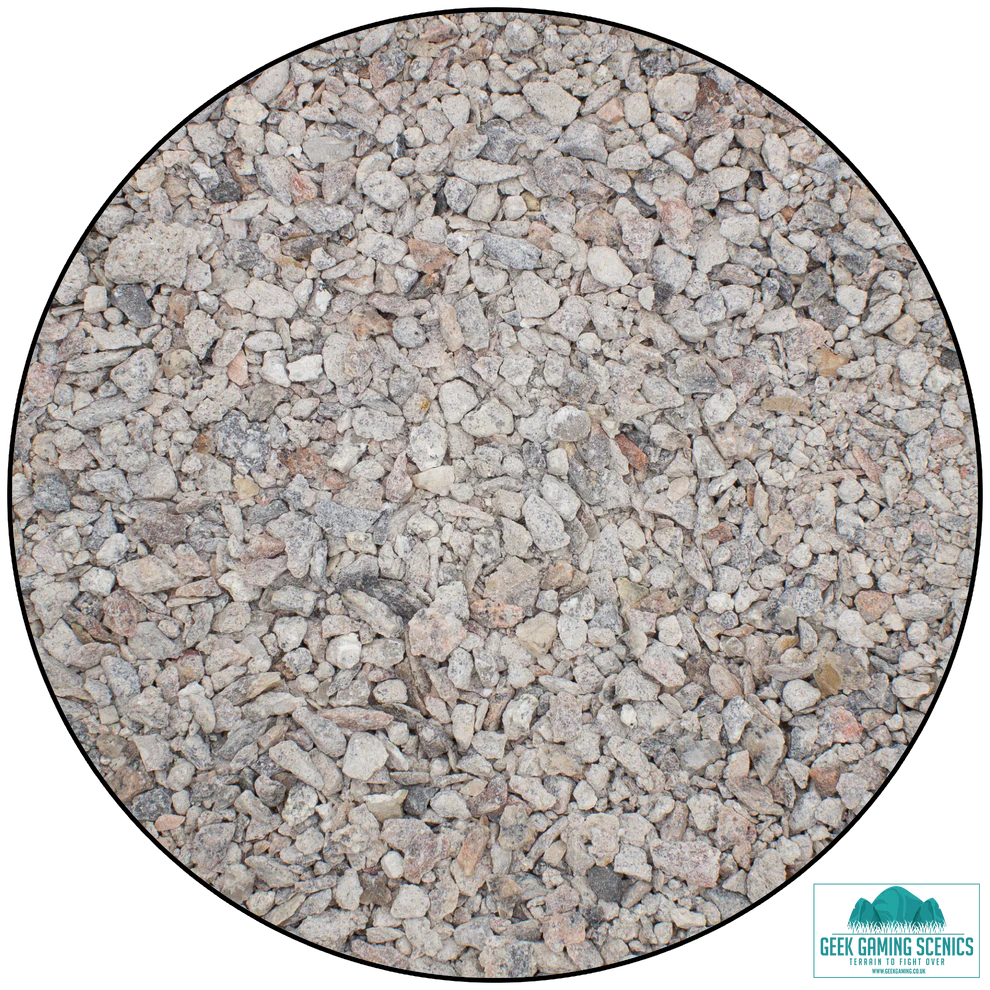 Geek Gaming | Coarse Rubble Base Ready | Regular Basing Mix | Geek Gaming | Miniature Kingdoms