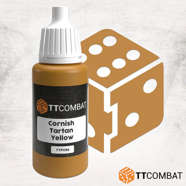 TTCombat | Cornish Tartan Yellow | 17ml Individual Paint | TTCombat | Miniature Kingdoms