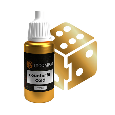 TTCombat | Counterfit Gold | 17ml Individual Paint | TTCombat | Miniature Kingdoms