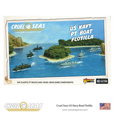 Cruel Seas | US Navy PT Boat Flotilla | 1/300th Resin Unit