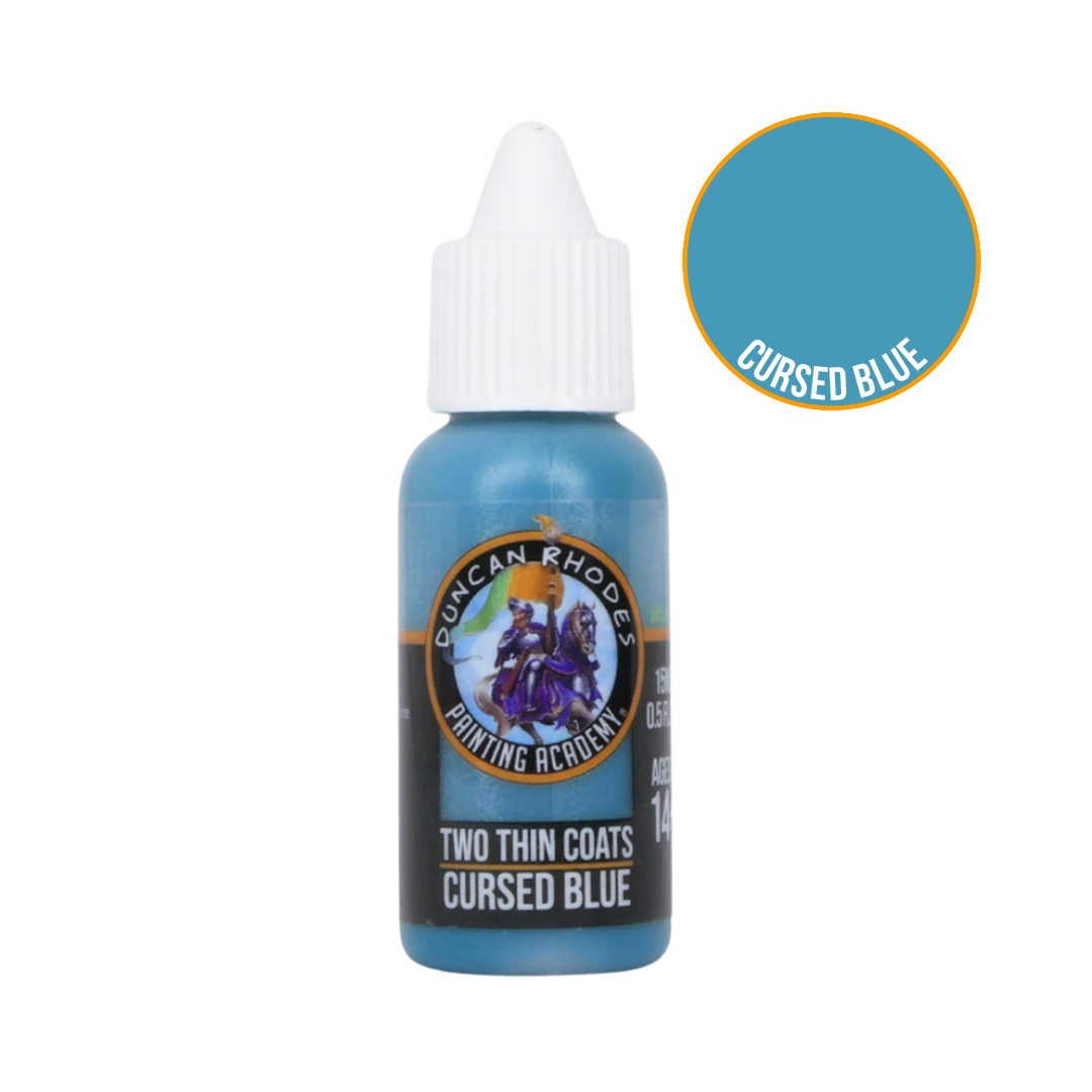 Two Thins Coats | Cursed Blue | 15ml Individual Paint