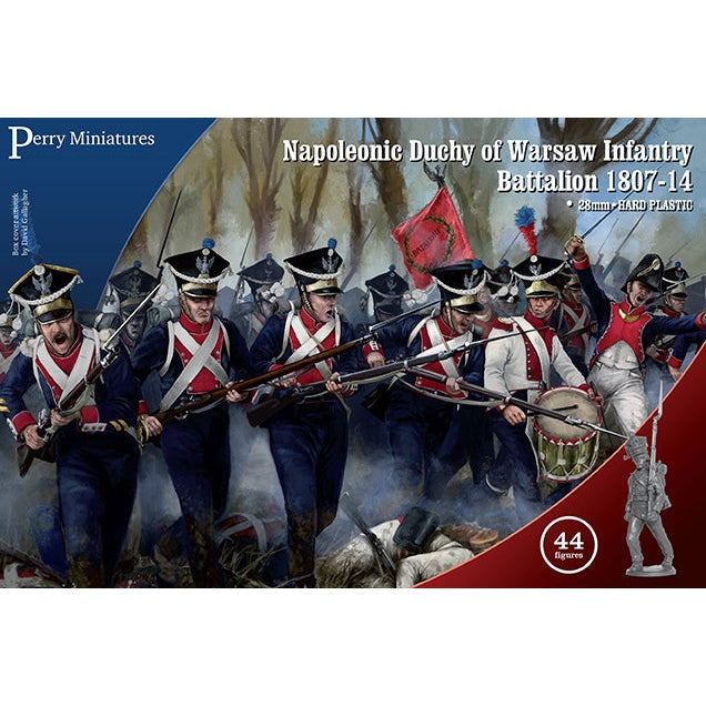 Perry Miniatures | Napoleonic Wars Duchy of Warsaw Infantry Battalion 1807-1814 | 28mm Plastic Unit | North Star Games | Miniature Kingdoms