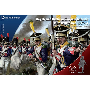 Perry Miniatures | Napoleonic Wars Duchy of Warsaw Infantry Elite Companies 1807-1814 | 28mm Plastic Unit | North Star Games | Miniature Kingdoms