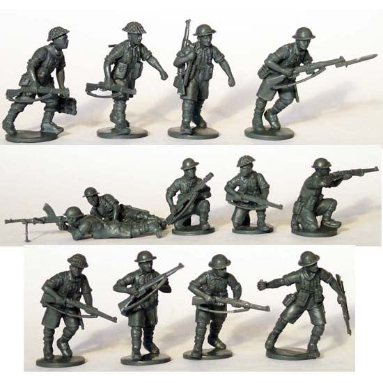 Perry Miniatures | World War 2 Desert Rats 1940-1943 | 28mm Plastic Unit | North Star Games | Miniature Kingdoms