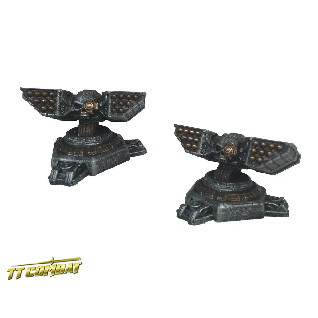 Tabletop Scenics | Sci Fi Gothic Multiple Rocket Systems | 28mm Resin Blister Pack | TTCombat | Miniature Kingdoms