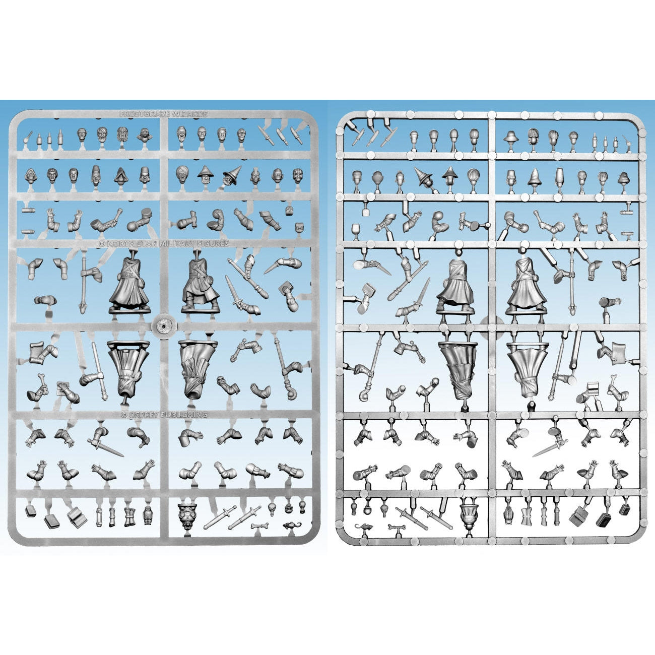 Frostgrave | Wizards | 28mm Plastic Unit | North Star Games | Miniature Kingdoms