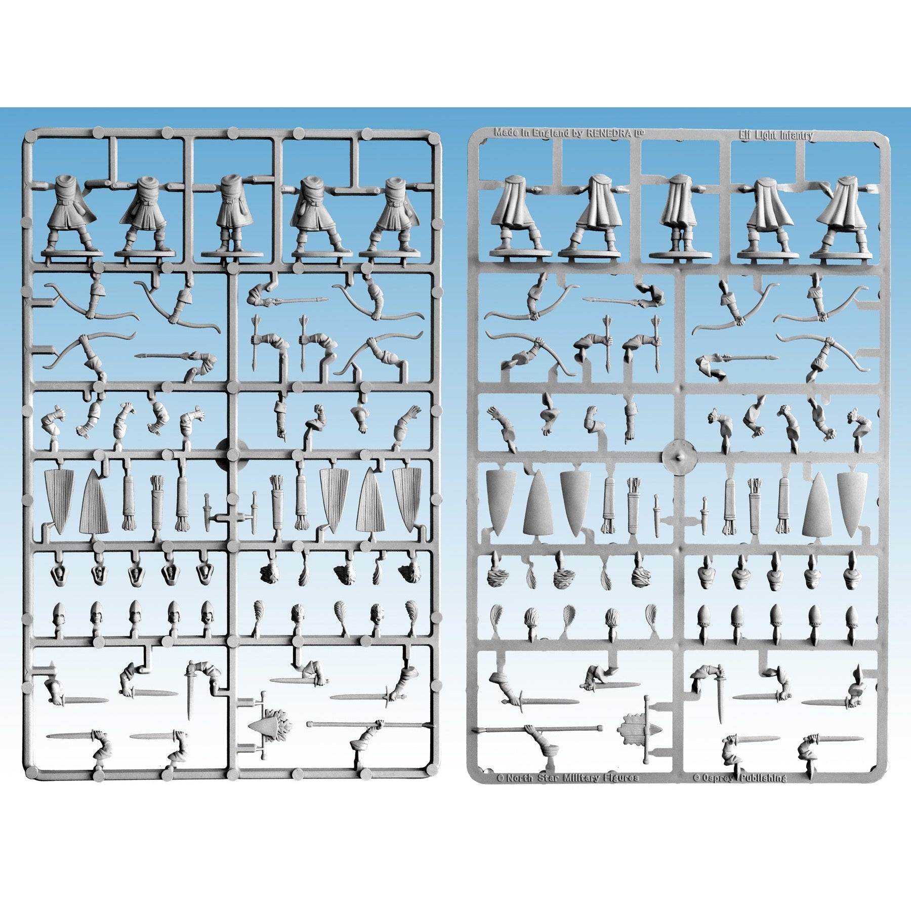 Oathmark | Elf Light Infantry | 28mm Plastic Unit | North Star Games | Miniature Kingdoms